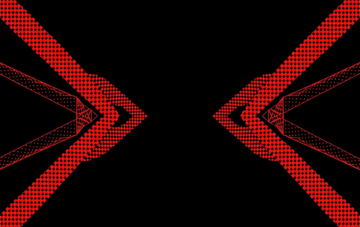 Abstraktní vizuál datové stopy